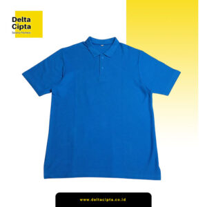 Polo Shirt Lengan Pendek Warna Biru